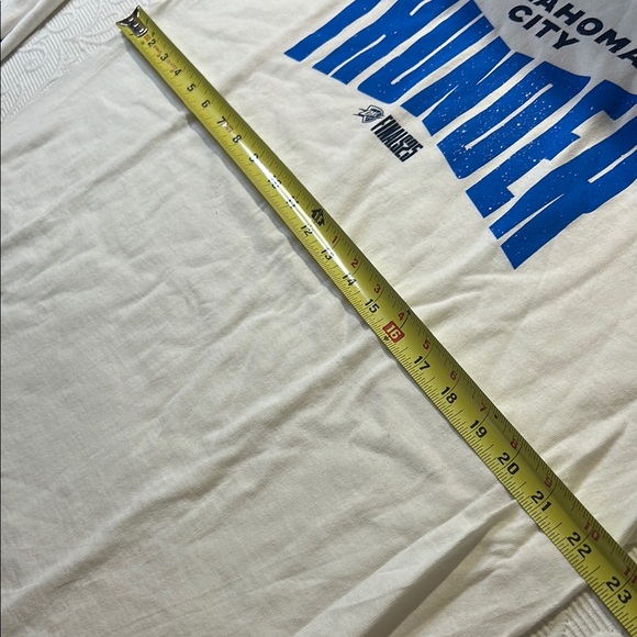 Two Gildan Oklahoma City Thunder White and Blue Tees. Finals 2025 Game 1. XL - Picture 7 of 7